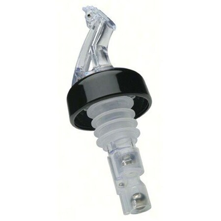 Precision Pours Precision Pours POUR112CLCF Collar Fliptop 3 Ball Spout 1.5 oz. Clear Pour POUR112CLCF